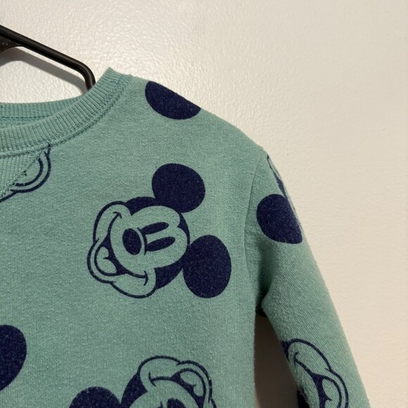Disney Baby Sweatshirt 12M Mickey Mouse Print - Picture 2 of 5